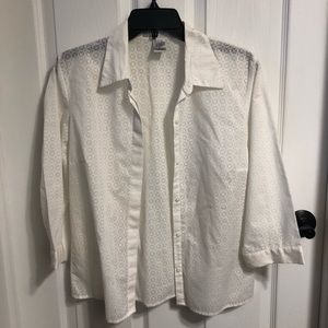 White Geoffrey Beene shirt